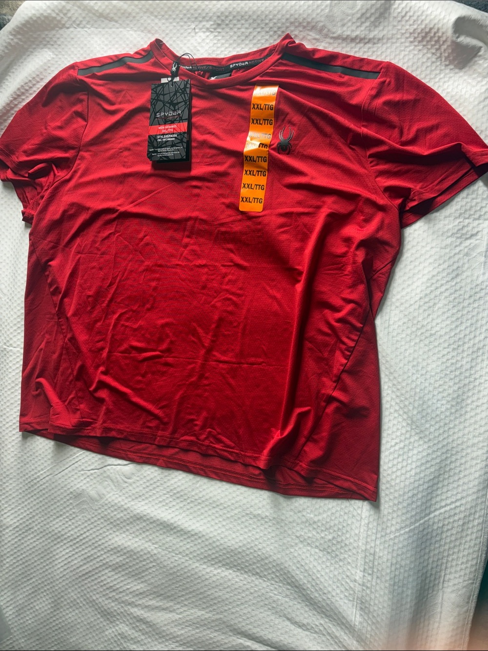 Spyder Women's Red Short Sleeve Athletic Tee